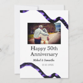 skål för 50-årsjubileum Lägg till namn foto datum Inbjudningar