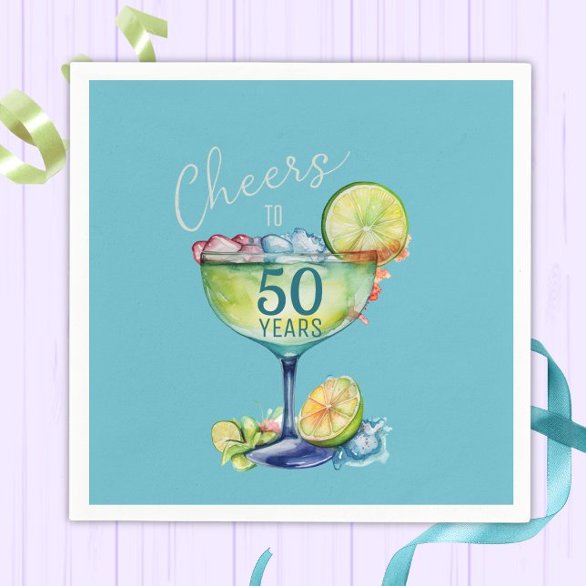 Skål för 50-årsjubileum  pappersservett (Skapare uppladdad)