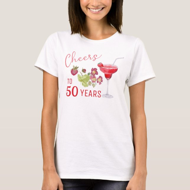 Skål för 50-årsjubileum  t shirt (Framsida)