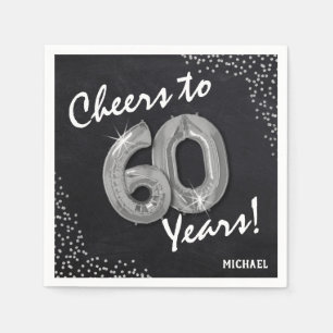 Skål för 60 år! 60:årsdagen pappersservett