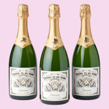 Skål för 60 år Vintage Elegant Födelsedag