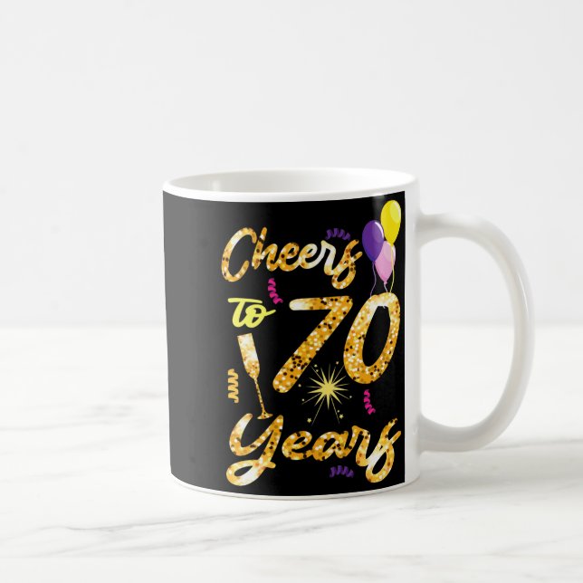Skål för 70 år 1951 70-årspresent kaffemugg (Höger)