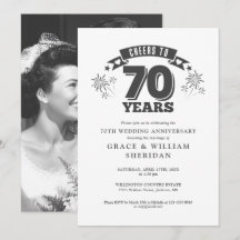 Skål för 70-årsfoto i Bröllop