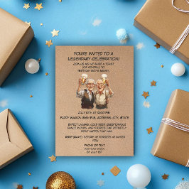 Skål för åren! Funny Gamny Man Birthday Inbjudningar