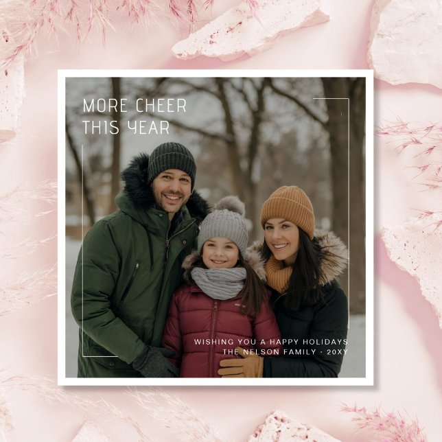 Skål för årets moderna familjejul julkort (Skapare uppladdad)