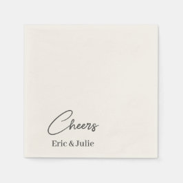 Skål för Bride & Groom Cocktail-Pappersservett Pappersservett