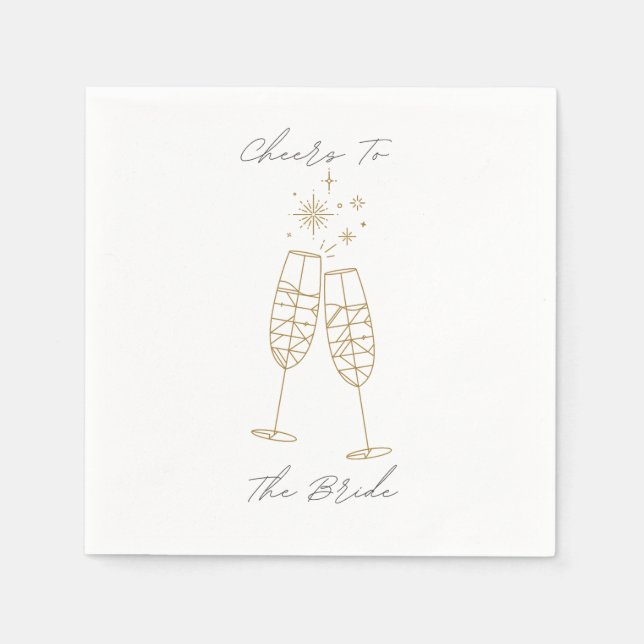 Skål för Bride Napkin Pappersservett (Framsidan)