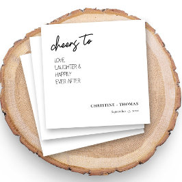 Skål för Bride och Groom! Bröllop Pappersservett