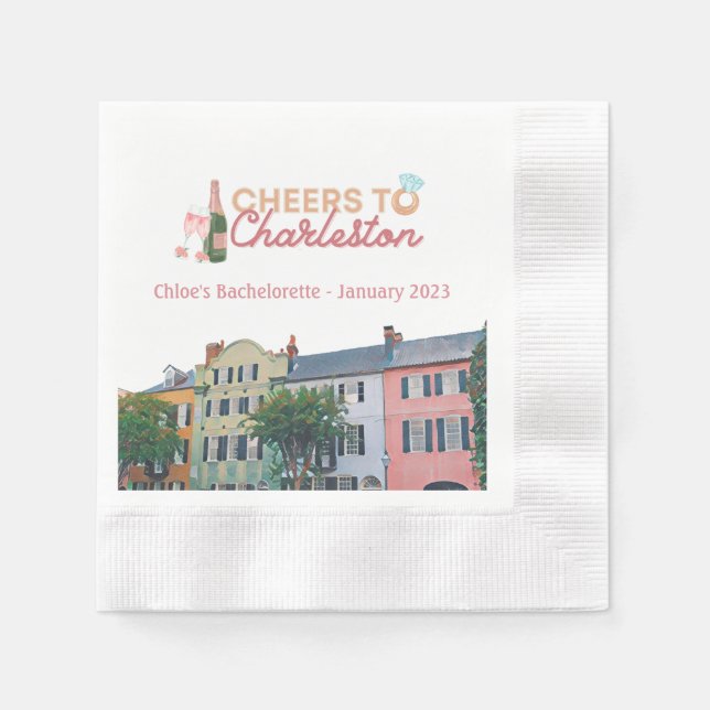 "Skål för Charleston" Sängkammarparty Servetter (Framsidan)