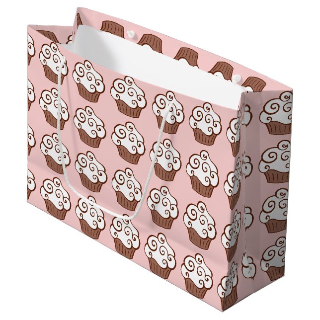 Skål för Cupcake i Rosa Färg (Framsidan Vinklad)