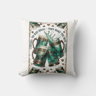 Skål för dåliga idéer Muggar Grafik T-shirt Kudde