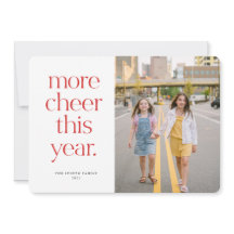 Skål för det här året: Rött julkort