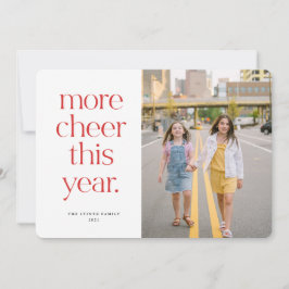 Skål för det här året: Rött julkort Inbjudningar