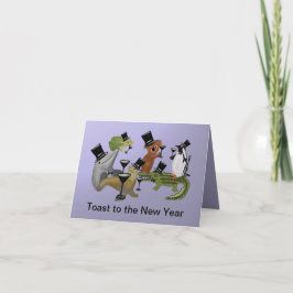 Skål för det nya året helgkort