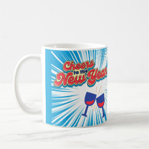 Skål för det nya året kaffemugg