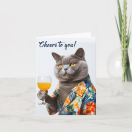 Skål för dig att kort födelsedagskalas Grattisar