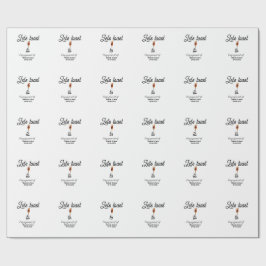 Skål för förlovningsfest namn datum glas presentpapper