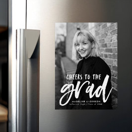 Skål för Grad Script Studenten-meddelande Magnetisk Inbjudningskort