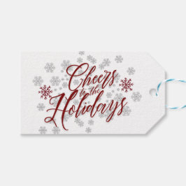 Skål för Helgdagarna - Elegant Gift-Märkrn Presentetikett