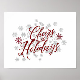 Skål för Helgdagarna - Helgdag för Elegant Poster