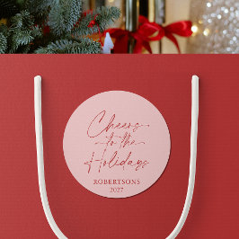 Skål för högtiderna Festiv dekal Runt Klistermärke