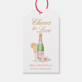 Skål för kärlek Champagne Bröllopsfest Presentetikett