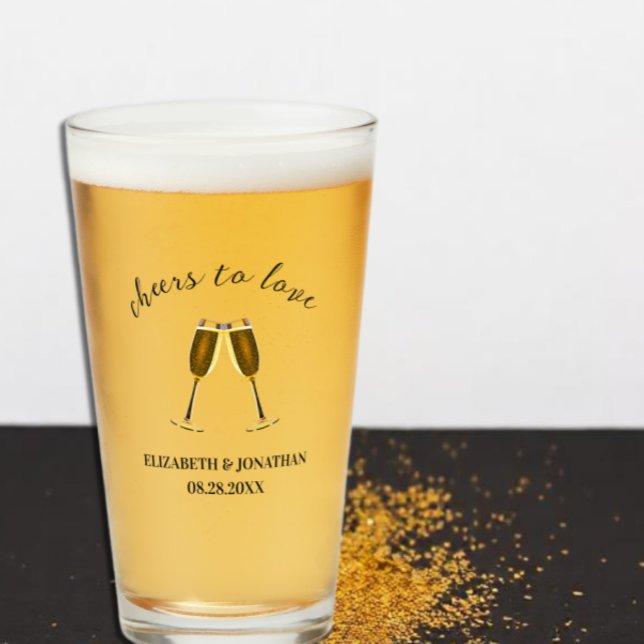 Skål för kärlek Champagneglas Glaskopp (Skapare uppladdad)