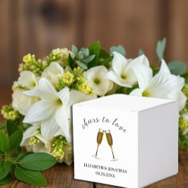 Skål för kärlek Champagneglas Presentaskar