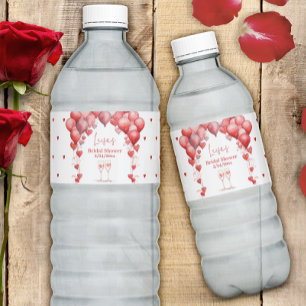 Skål för Kärlek Valentine Sweet Möhippa Vattenflaskor Etikett