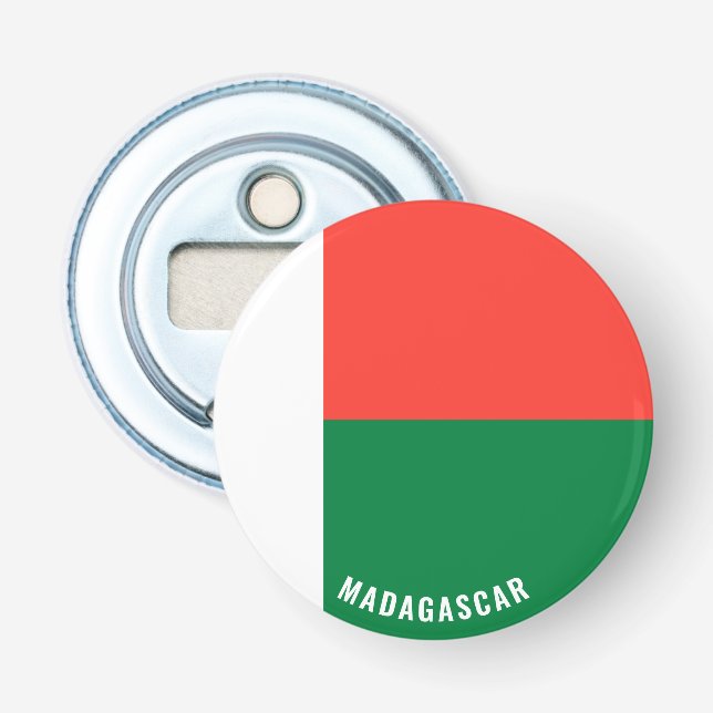 Skål för Madagaskar! Lysande Patriotisk Flasköppnare (Framsidan)