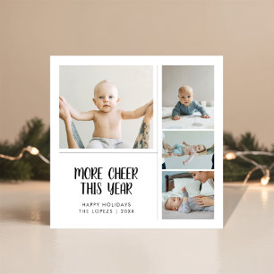 Skål för mer i år, fotoportet Baby 4 Julkort