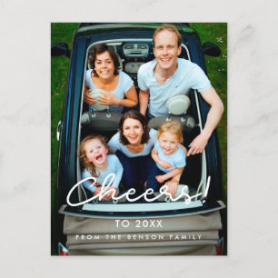 Skål för minimalistisk Helgdag Vykort