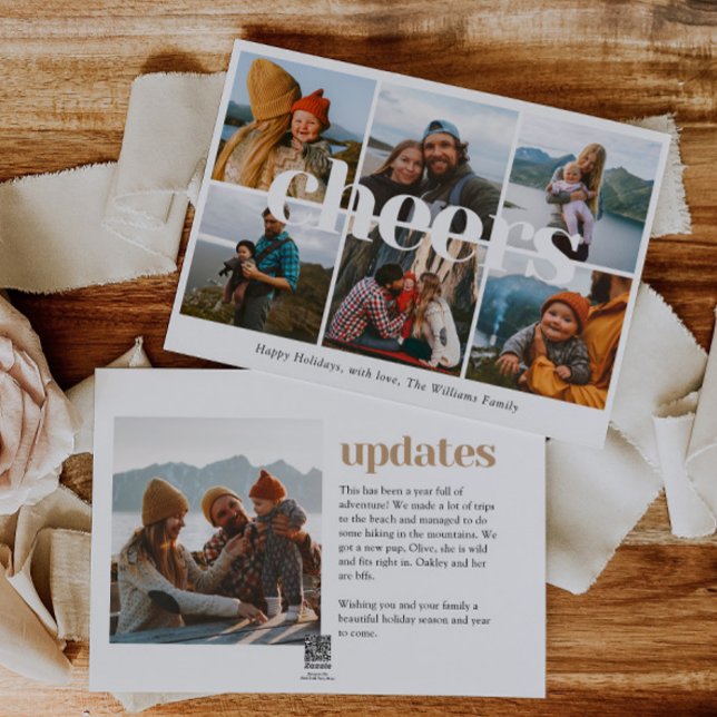 Skål för multifoto-julkort julkort (Skapare uppladdad)