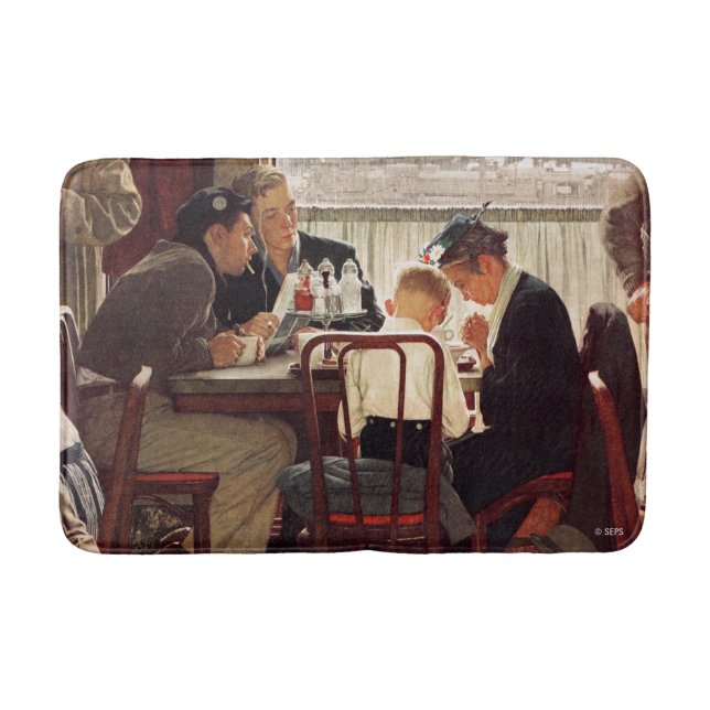 Skål för Norman Rockwell Badrumsmatta (Framsidan)