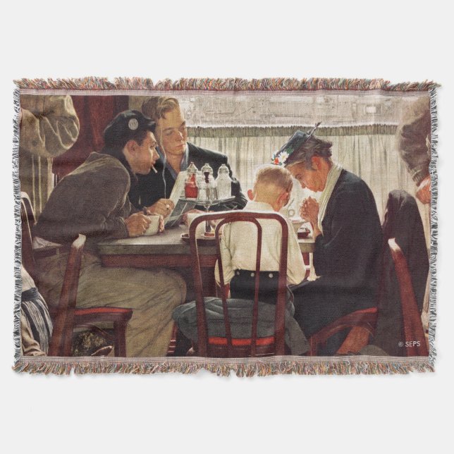 Skål för Norman Rockwell Mysfilt (Framsidan)
