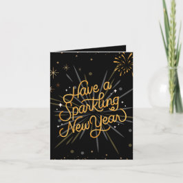 Skål för nyåret: Låt oss fira tillsammans! Kort