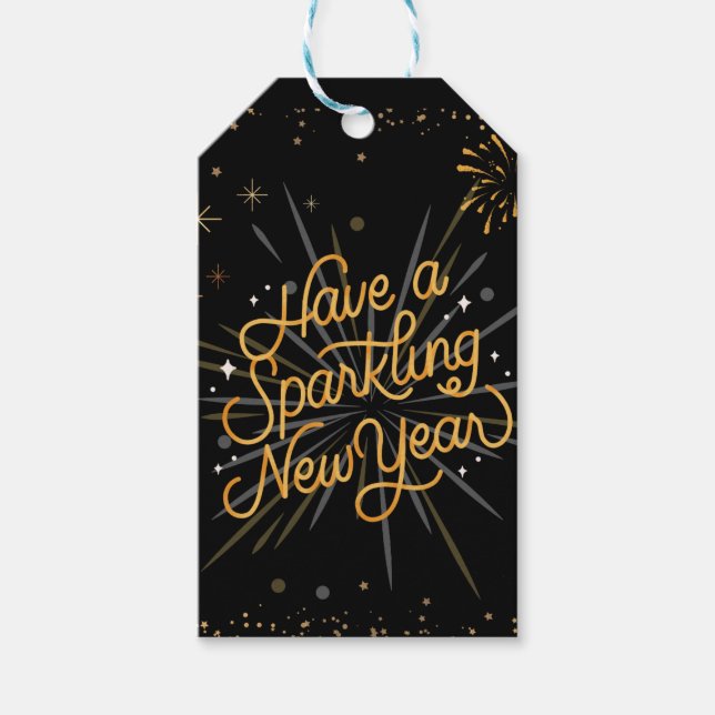 Skål för nyåret: Låt oss fira tillsammans! Presentetikett (Framsidan)