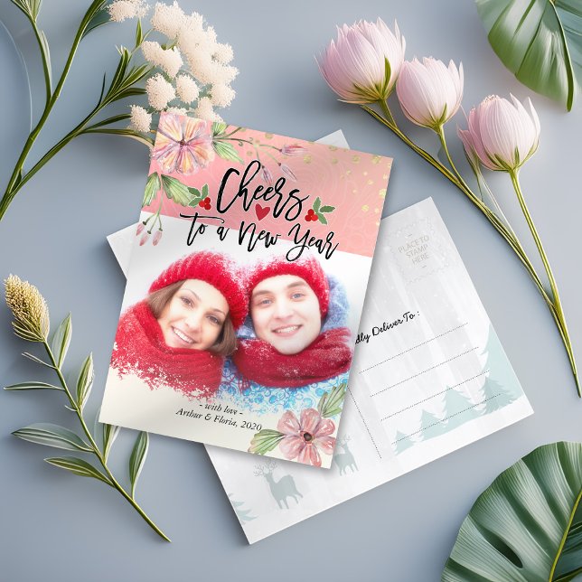 Skål för nyårsafton Säsong Hälsning Helg Vykort (Skapare uppladdad)