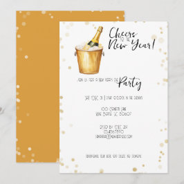 Skål för Nyårsfesten Julkort