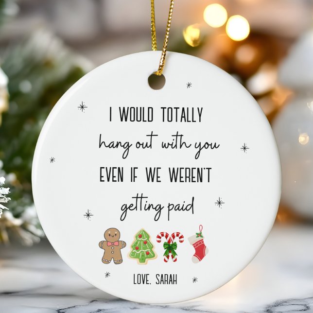 Skål för Personligen Coworking, julväxel Julgransprydnad Keramik (Skapare uppladdad)