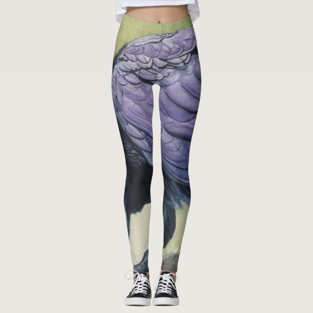 Skål för Raven Women's Leggings Byxor Art Biet (Framsida)