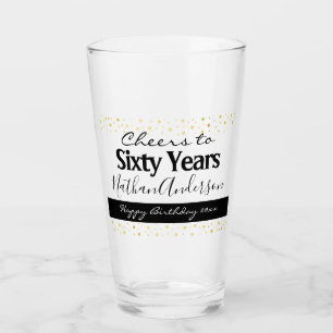 Skål för sextio års Personlig Birthday Shot G Glaskopp