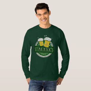 Skål för St Patricks Day Öler Gröna T Shirt