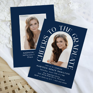 Skål för Studentfesten Student Arch Photo Inbjudningar