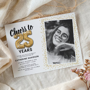 Skål för The Years 25-årsjubileumsfoto Inbjudningar