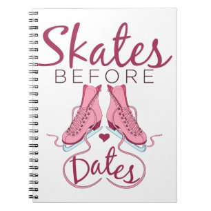 Skal före Data Cute Figur Skating Ice-Skaterna Anteckningsbok