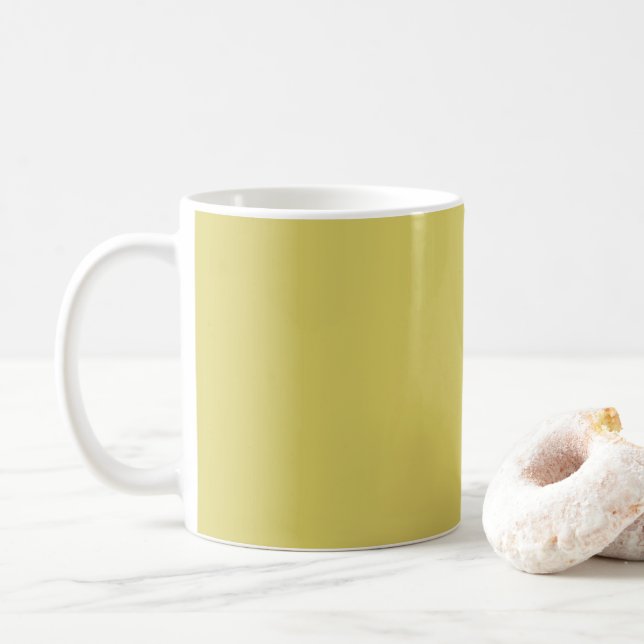 Skål i mjukt varmt gult kaffemugg (Med munk)