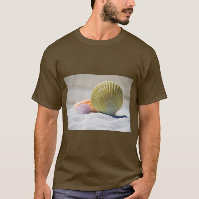 Skal i Sandstrand Vibes T-shirt (Framsida)