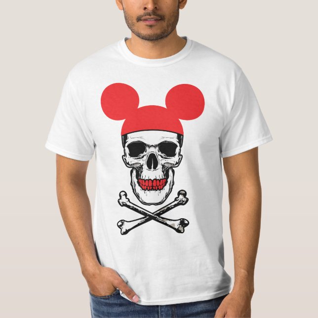 Skal i Tecknad Mouse-Ear Hat med X-Bone T Shirt (Framsida)