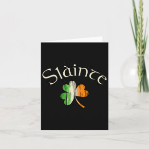 Skål irländsk shamrock flagga Irland St Patricks Kort